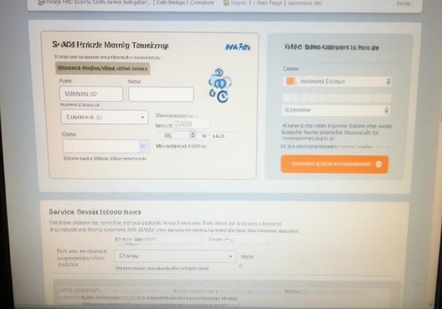 HVAC booking page with outdated forms and unclear appointment information