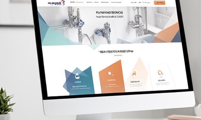 Bright plumbing service website shown on a desktop screen with a prominent quote button