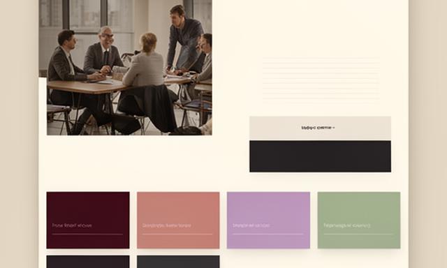 Sample professional services website layout with an editorial hero section